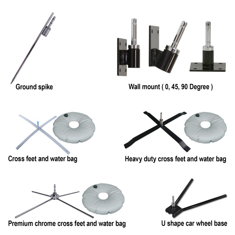 teardrop flag base