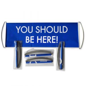 hand held roll up banner